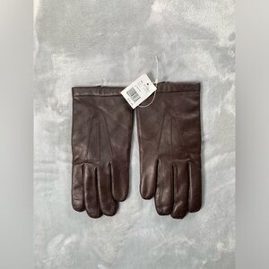 Albee Dark Brown Leather Gloves
